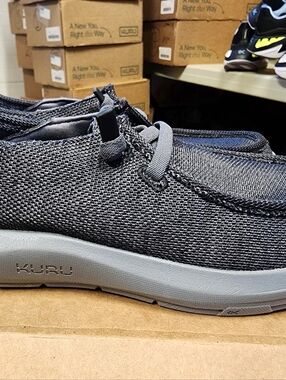 KURU Draft Rento Casual Canvas Slip-On Shoes in Blsck. Plantar Fasciitis